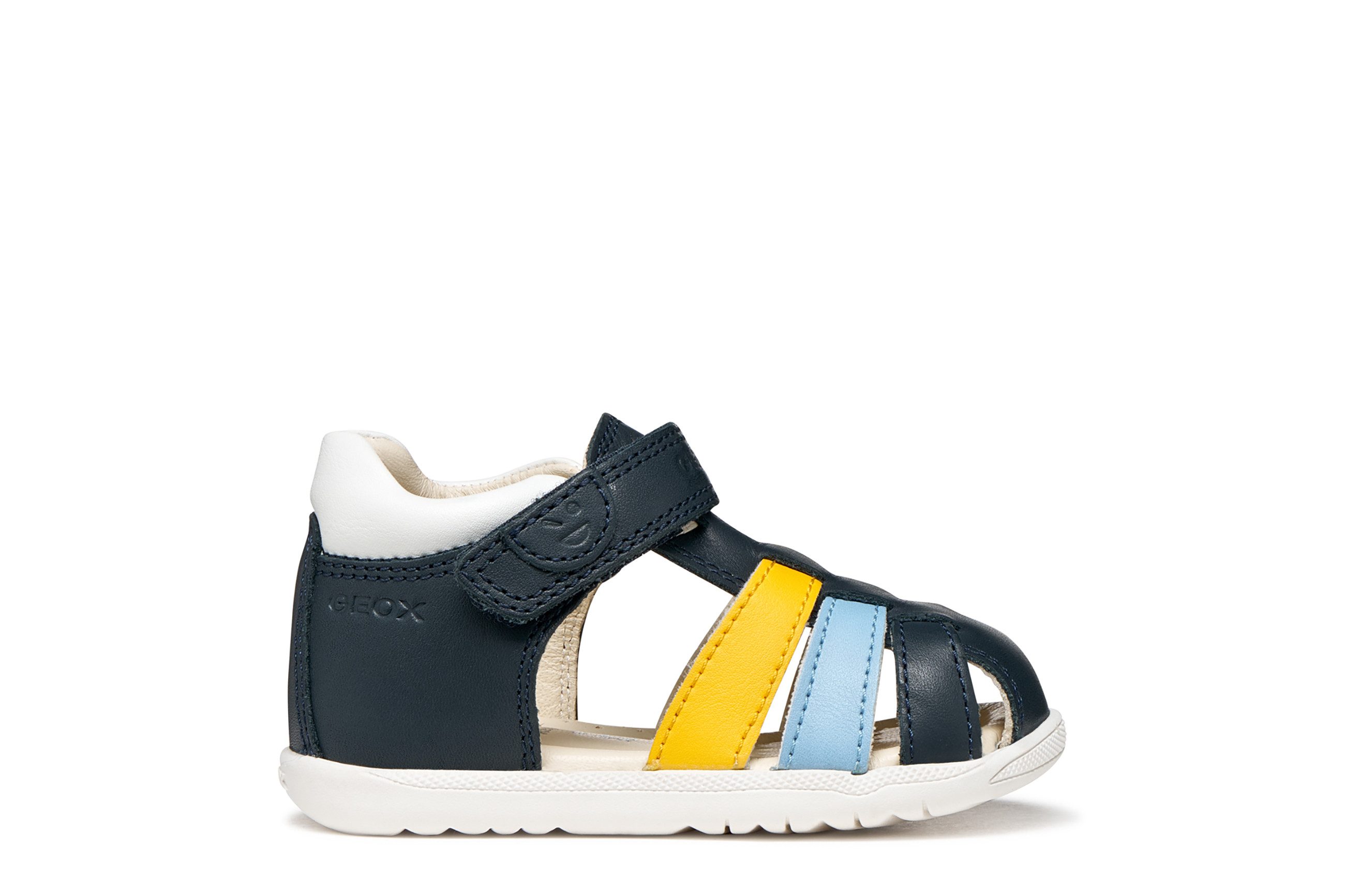 Geox B SANDAL MACCHIA BOY Lauflernschuh Babyschuh, Kontrast-Riemchen, Größenschablone zum Download – Bild 5 von 5