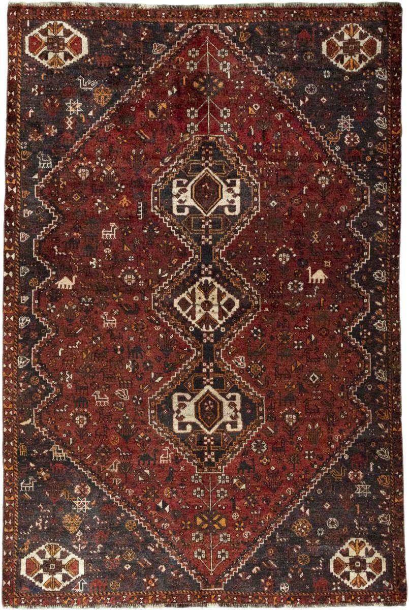 Orientteppich Shiraz 178x264 Handgeknüpfter Orientteppich / Perserteppich, Nain Trading, rechteckig, Höhe: 10 mm