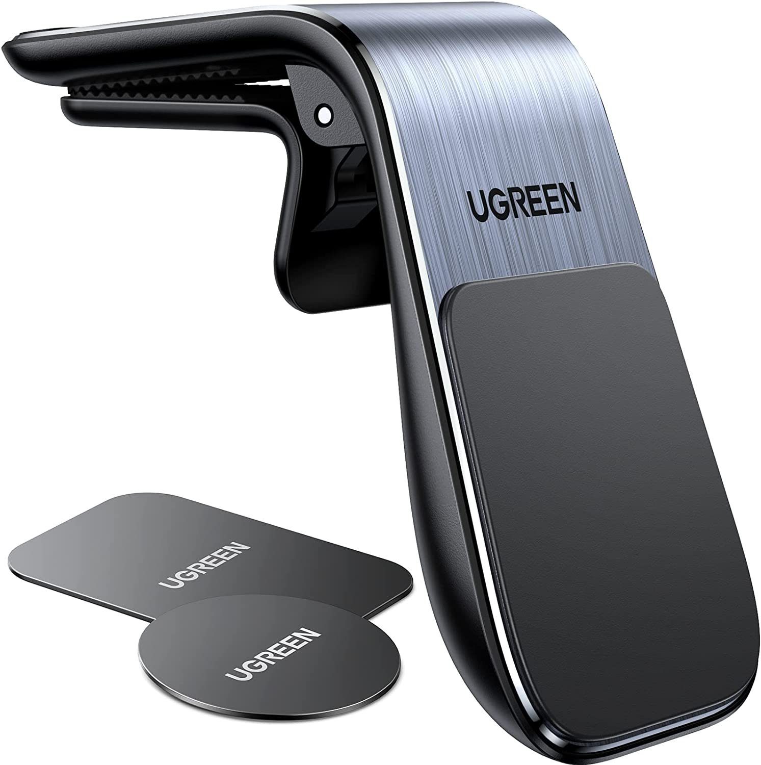 UGREEN Handy-Halterung Magnetischer Autohalter für das Lüftungsgitter, (Top.1 Handy Halterung für KFZ für Alle Smartphones (Silver)