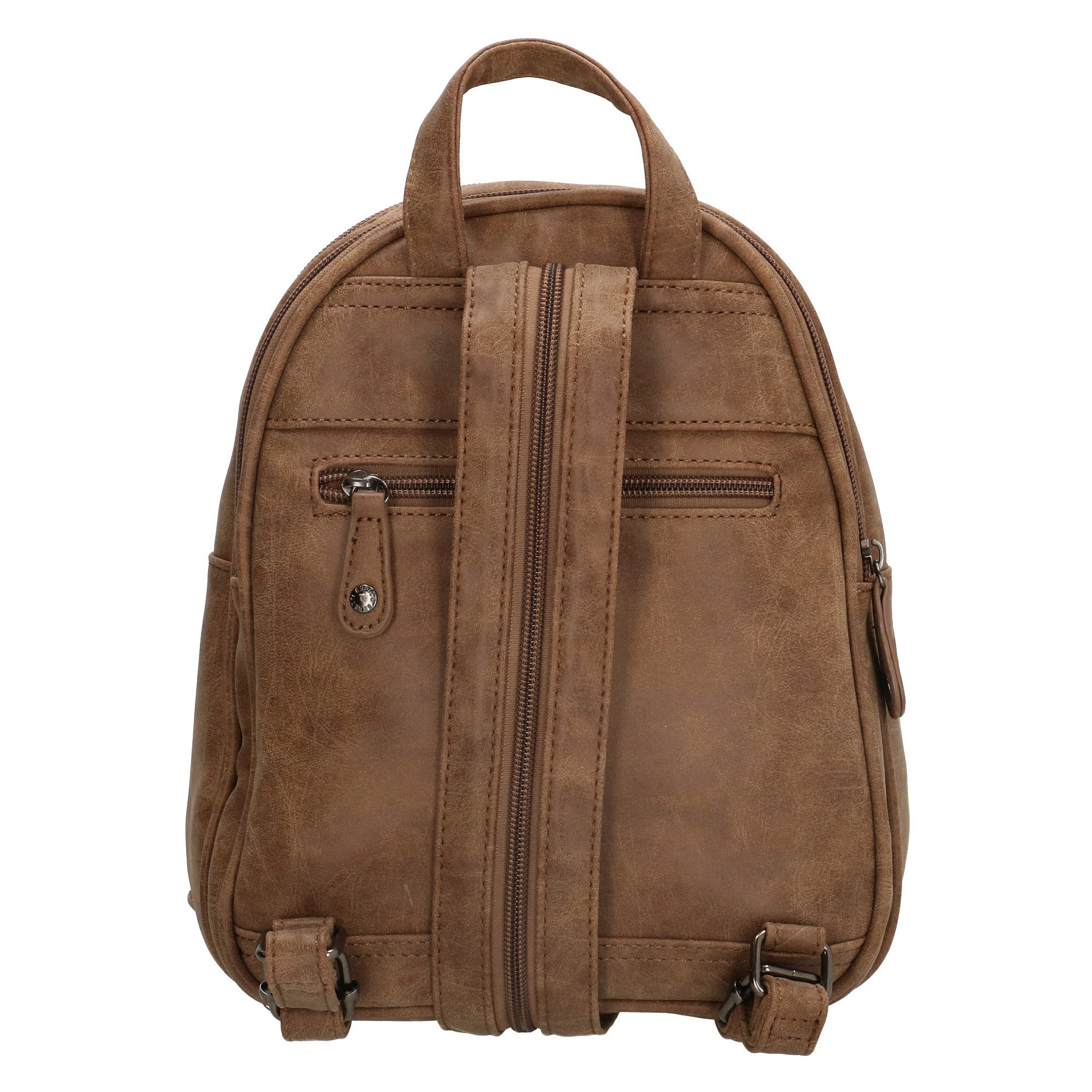 Enrico Benetti Cityrucksack Damen Rucksack mit vielen Fächern mittelbraun