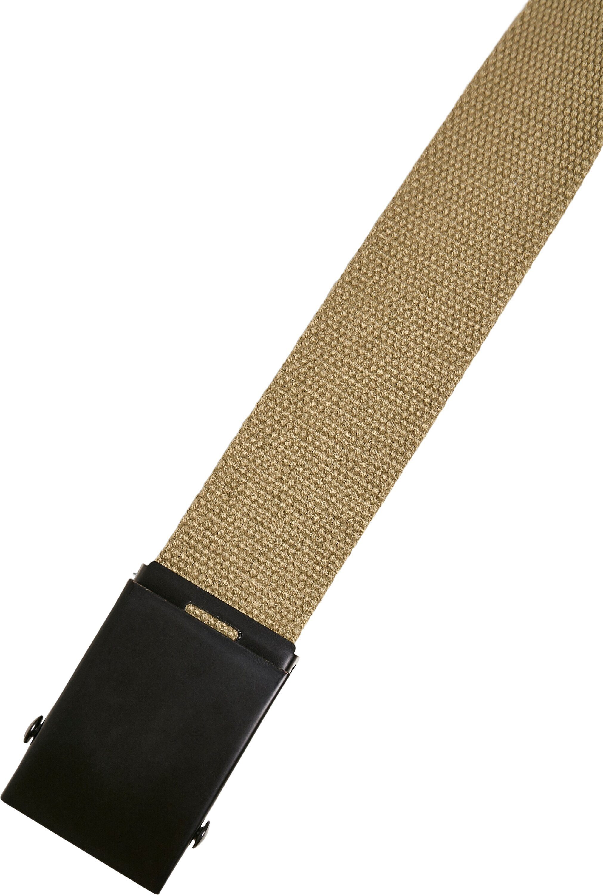 URBAN CLASSICS Hüftgürtel Accessoires Check Belt olive-black Canvas And Solid 2-Pack