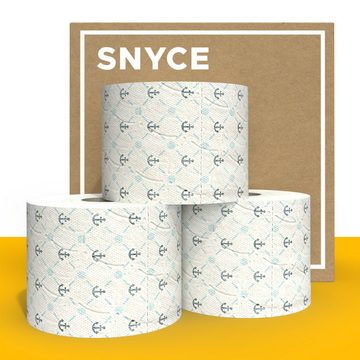 SNYCE Toilettenpapier Happy Sailor im klassischem Anker-Design - 3lagig + 300 Blatt je Rolle (15-St)
