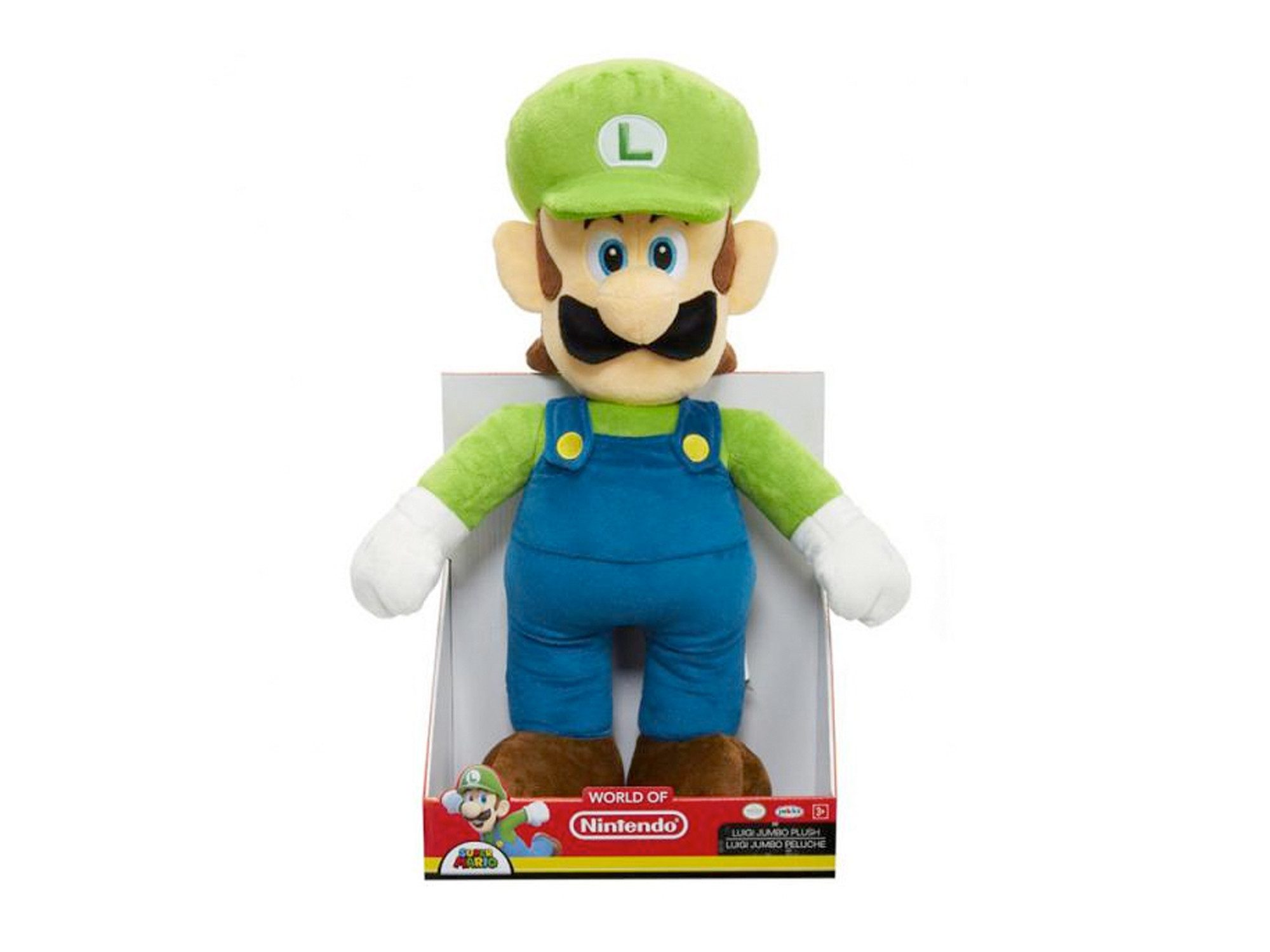 Super Mario Plüschfigur Nintendo Super Mario Plüsch Jumbo Luigi, 50 cm