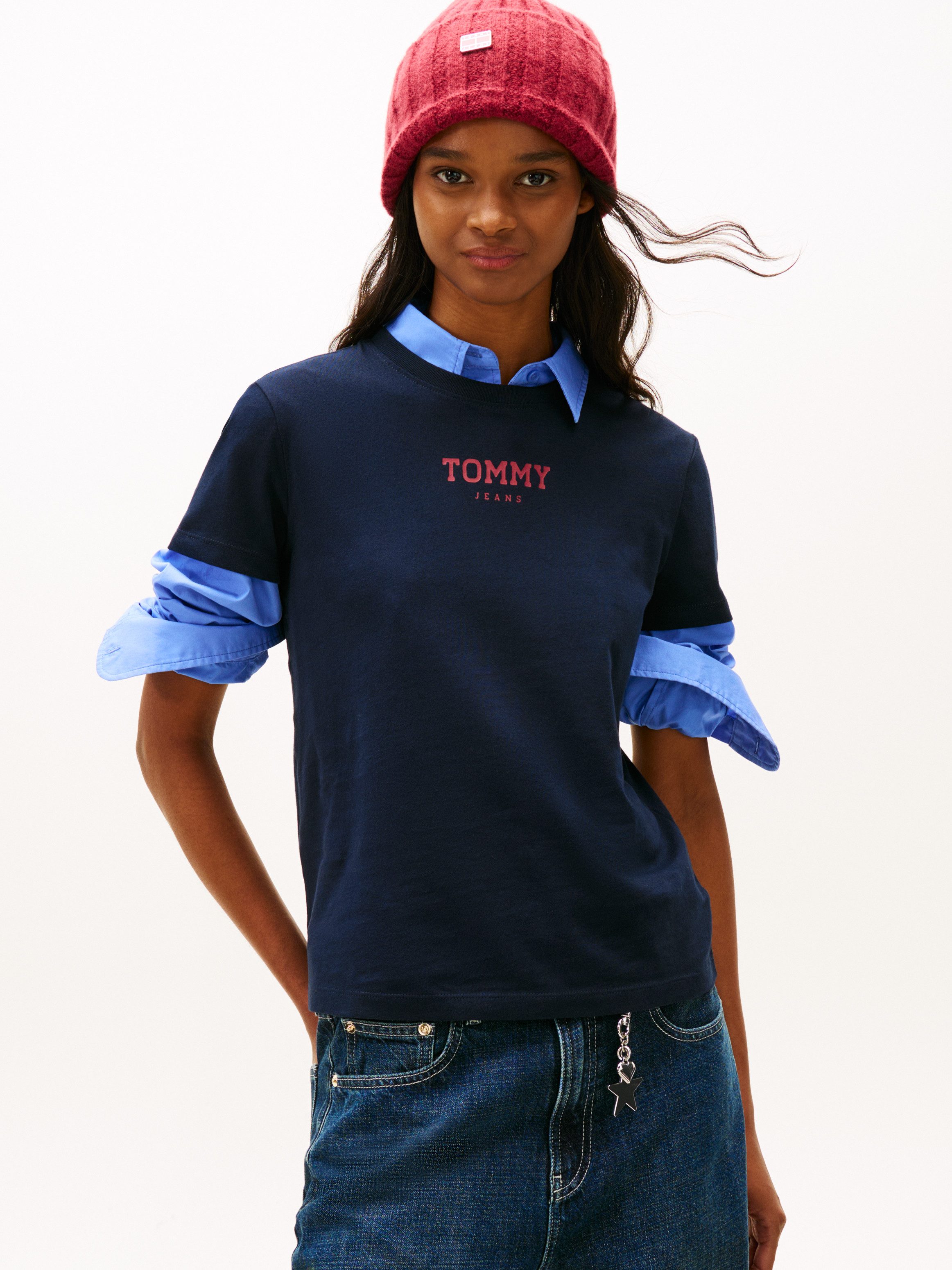Tommy Jeans Kurzarmshirt TJW REG ESSENTIAL LOGO 2 TEE EXT