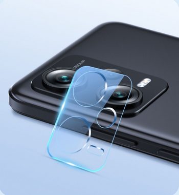 CLM-Tech 2X Kameraschutz - Kameraglas kristallklar für Xiaomi Redmi Note 12 Pro 5G, Displayschutzglas, Xiaomi Redmi Note 12 Pro 5G Linse Schutzglas 9H Glas - Folie kristallklar 2X Stück, 2 Stück, Anti-Fingerabdruck, Kratzfest, Klare Kamera