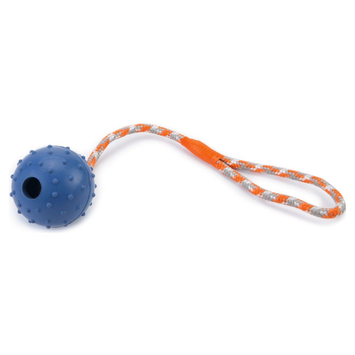 Beeztees Outdoor-Spielzeug Hundespielzeug Ball mit Glocke + Kordel massiv b günstig online kaufen