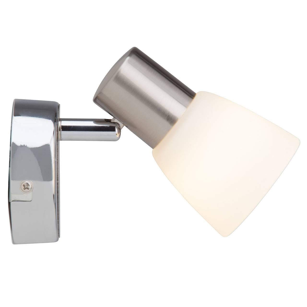 LED-Z45, E14, Lampe LED-Tr Janna, LED Wandspot Wandleuchte 4W Janna Brilliant eisen/chrom/weiß 1x