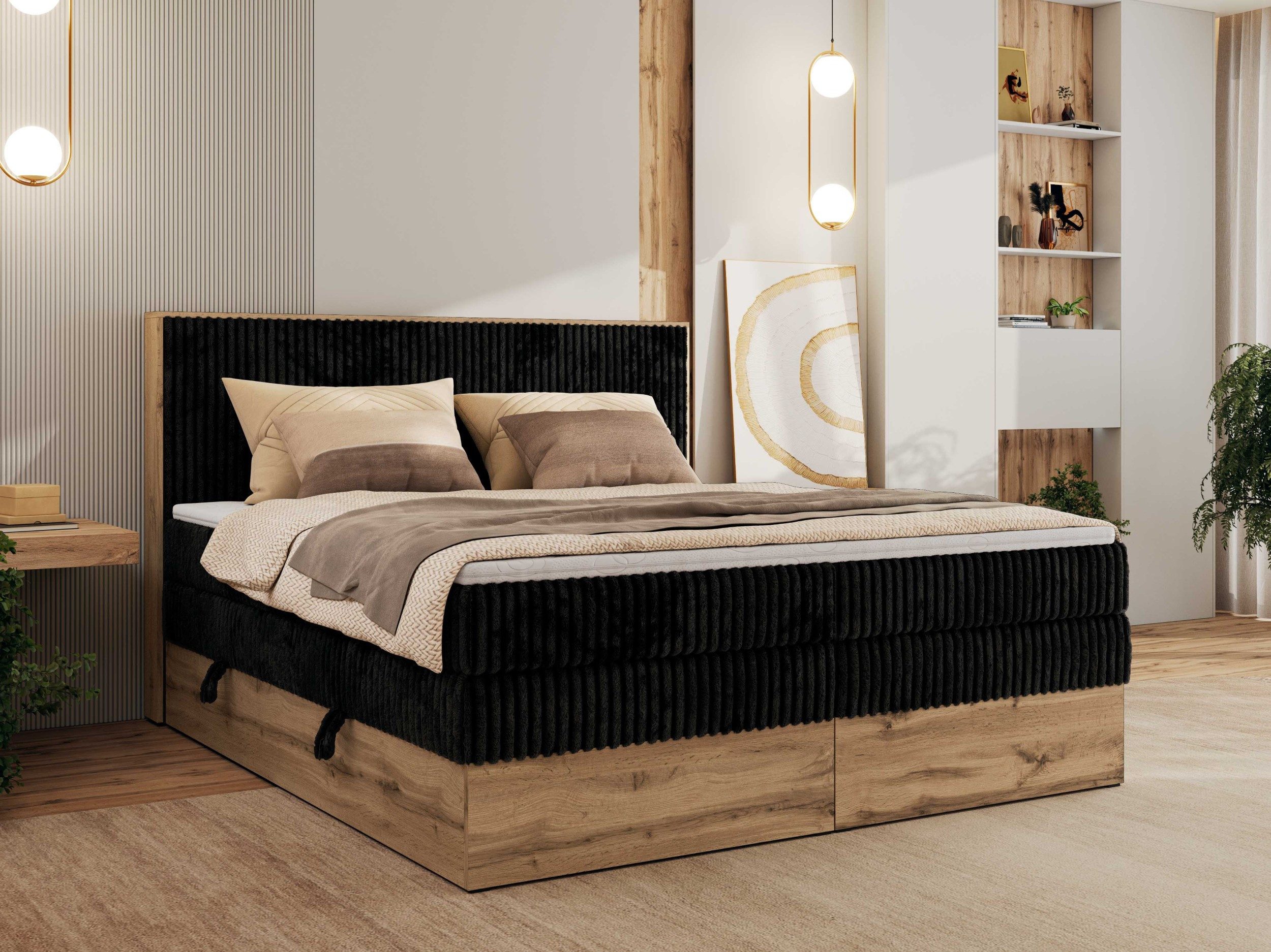 MKS MÖBEL Boxspringbett WOOD CLASSIC KING günstig online kaufen