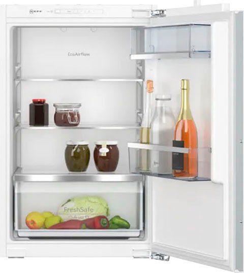 NEFF Einbaukühlschrank Obst von Schublade flexible hoch, 50 Safe Gemüse cm KI1212FE0, 54,1 Fresh und 87,4 cm breit, für – Lagermöglichkeiten N