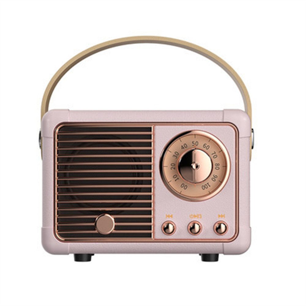 Bifurcation mit Bluetooth, nostalgisches Radio(Rosa) Retro-Radio