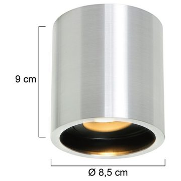 click-licht Deckenspot Spot Pélite Spot in Silber GU10, keine Angabe, Leuchtmittel enthalten: Nein, warmweiss, Deckenstrahler, Deckenspot, Aufbaustrahler