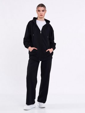 COMEOR Kapuzensweatjacke Damen Bequeme Baumwoll-Hoodie-Jacke Kapuzensweatshirt mit durchgehendem Reißverschluss