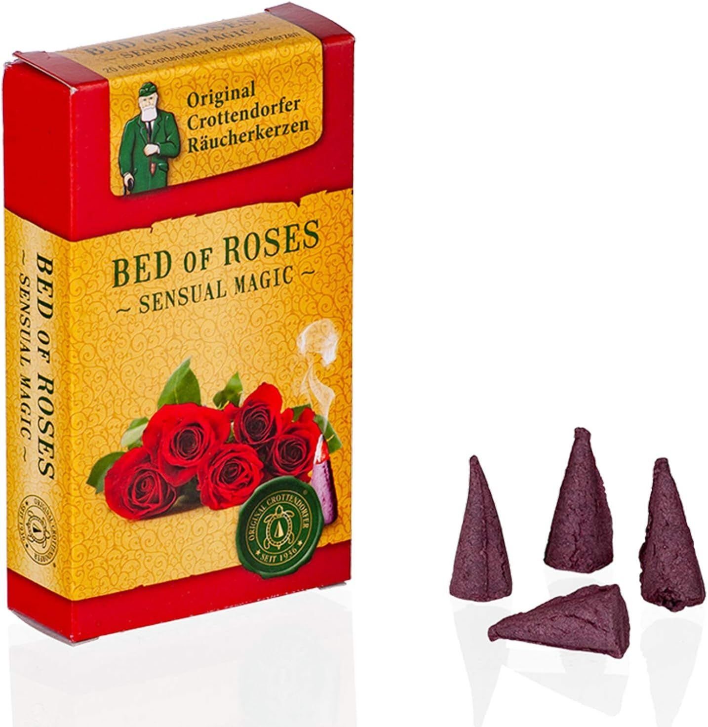 Bed Crottendorfer - Päckchen Sensual - Räuchermännchen Roses, 2 Romance of Magic Räucherkerzen Wild