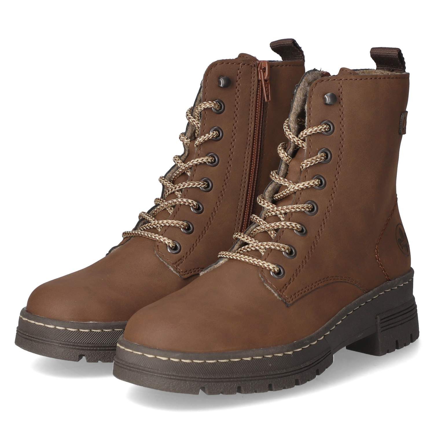 Rieker Rieker 73850-24 Damen Synthetik braun Schnürstiefel günstig online kaufen