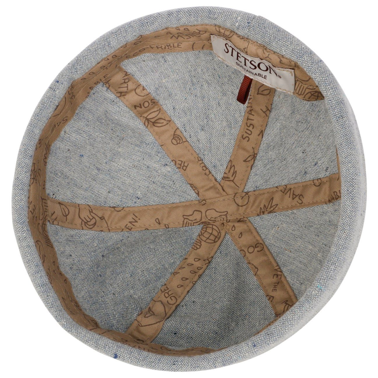 Stetson Schiebermütze (1-St) Baumwollmütze mit Umschlag, Made in the EU