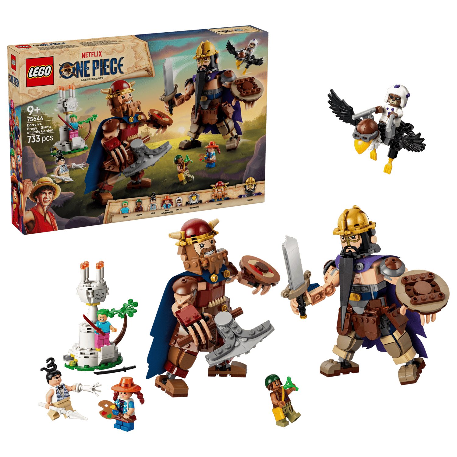 LEGO® One Piece 75644 Woogey vs. Boogey – Riesen aus Little Garden Spielbausteine, (Set, 733 St., Set)