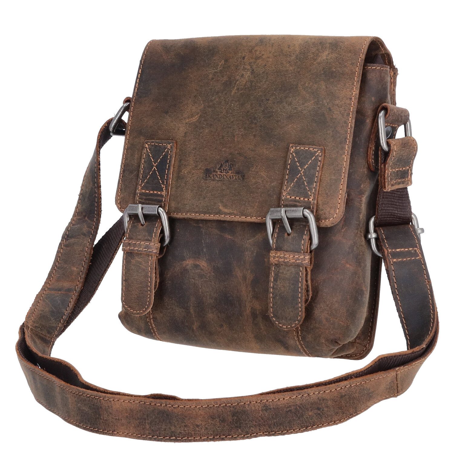 Umhängetasche The Skandinavian Brand Leder Umhängetasche Hunter tan