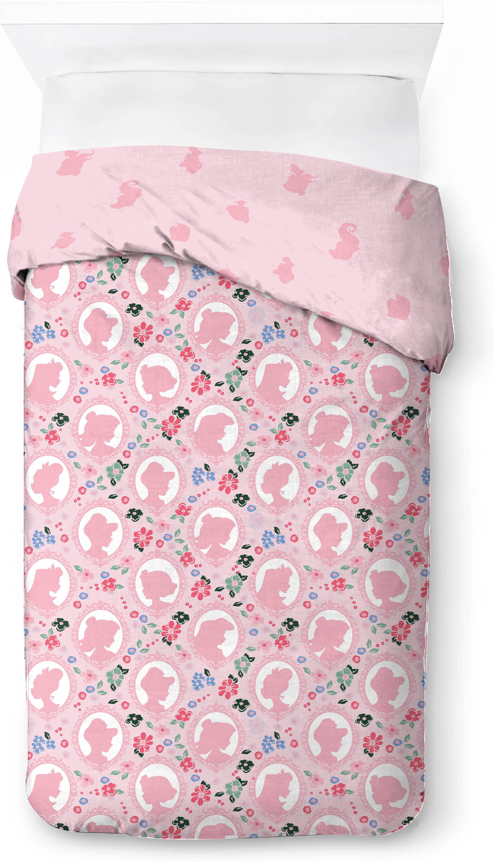 Disney Kinderbettwäsche Disney Princess Pink, Linon, 2 teilig, 100% Baumwolle – Bild 3 von 5