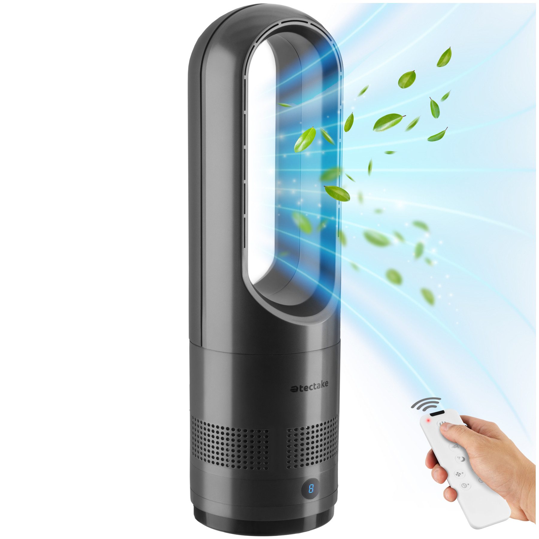tectake Turmventilator Polar, 8 Geschwindigkeitsstufen, Maximal- günstig online kaufen