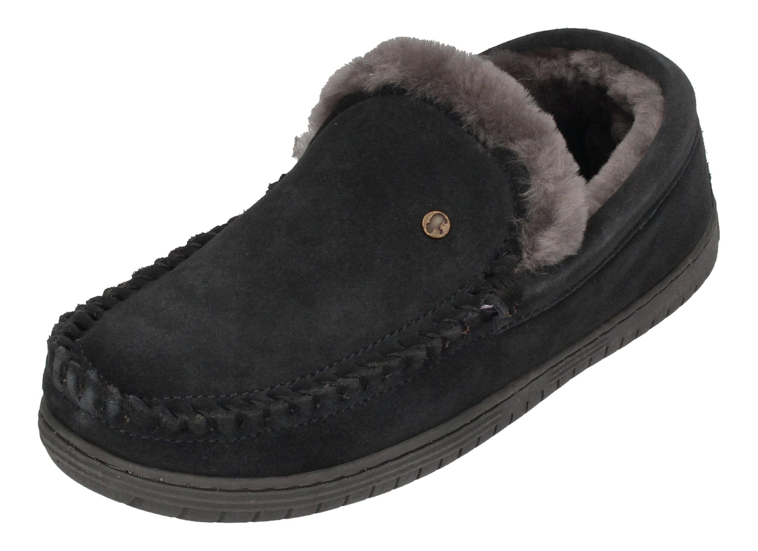 WARMBAT Grizzly Suede GRZ4410-89 Hausschuh Charcoal