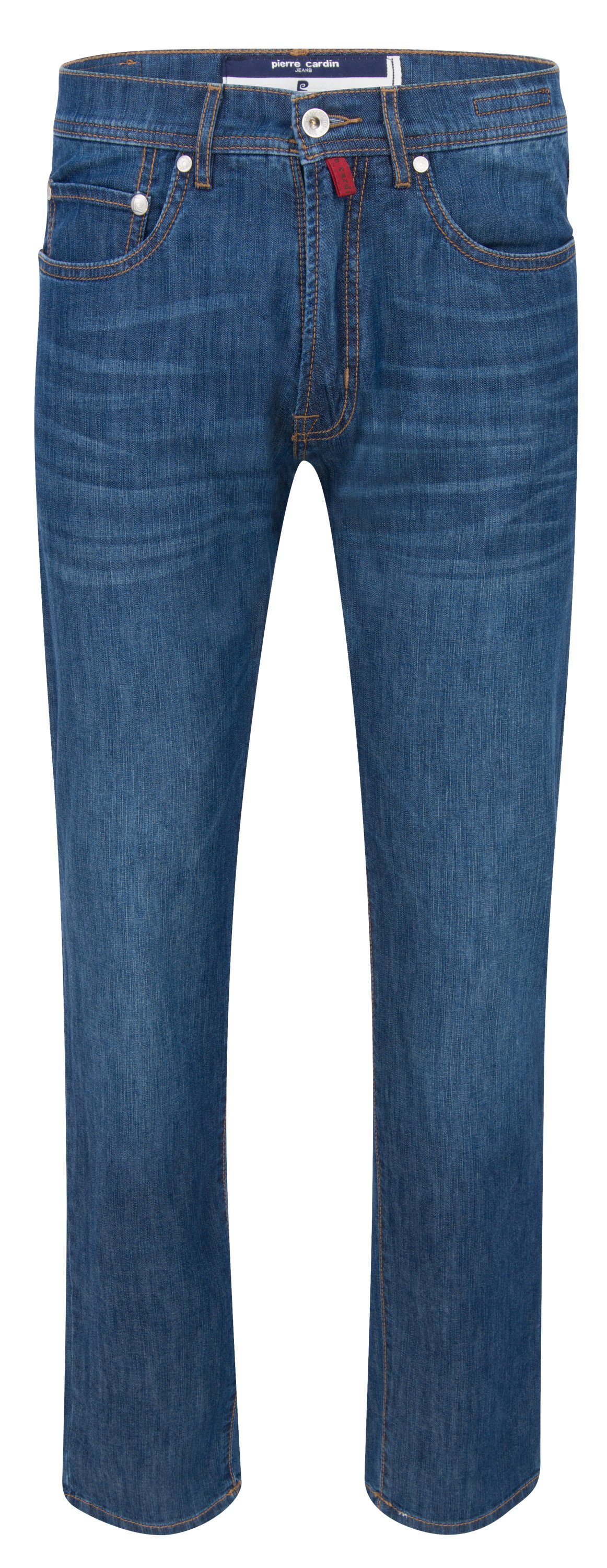 Pierre Cardin 5-Pocket-Jeans PIERRE CARDIN LYON denim blue ocher 3091 7553. günstig online kaufen