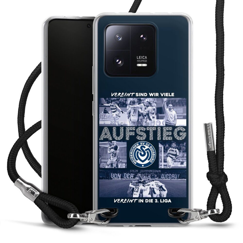 DeinDesign Handyhülle MSV Duisburg Aufstieg Offizielles Lizenzprodukt, Xiaomi 13 Pro Handykette Hülle mit Band Case zum Umhängen