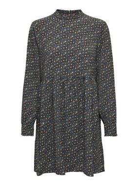 JACQUELINE de YONG Shirtkleid Geblümtes Langarm Kleid Mini Volant Dress JDYPIPER (mini) 4909 in Schwarz-2