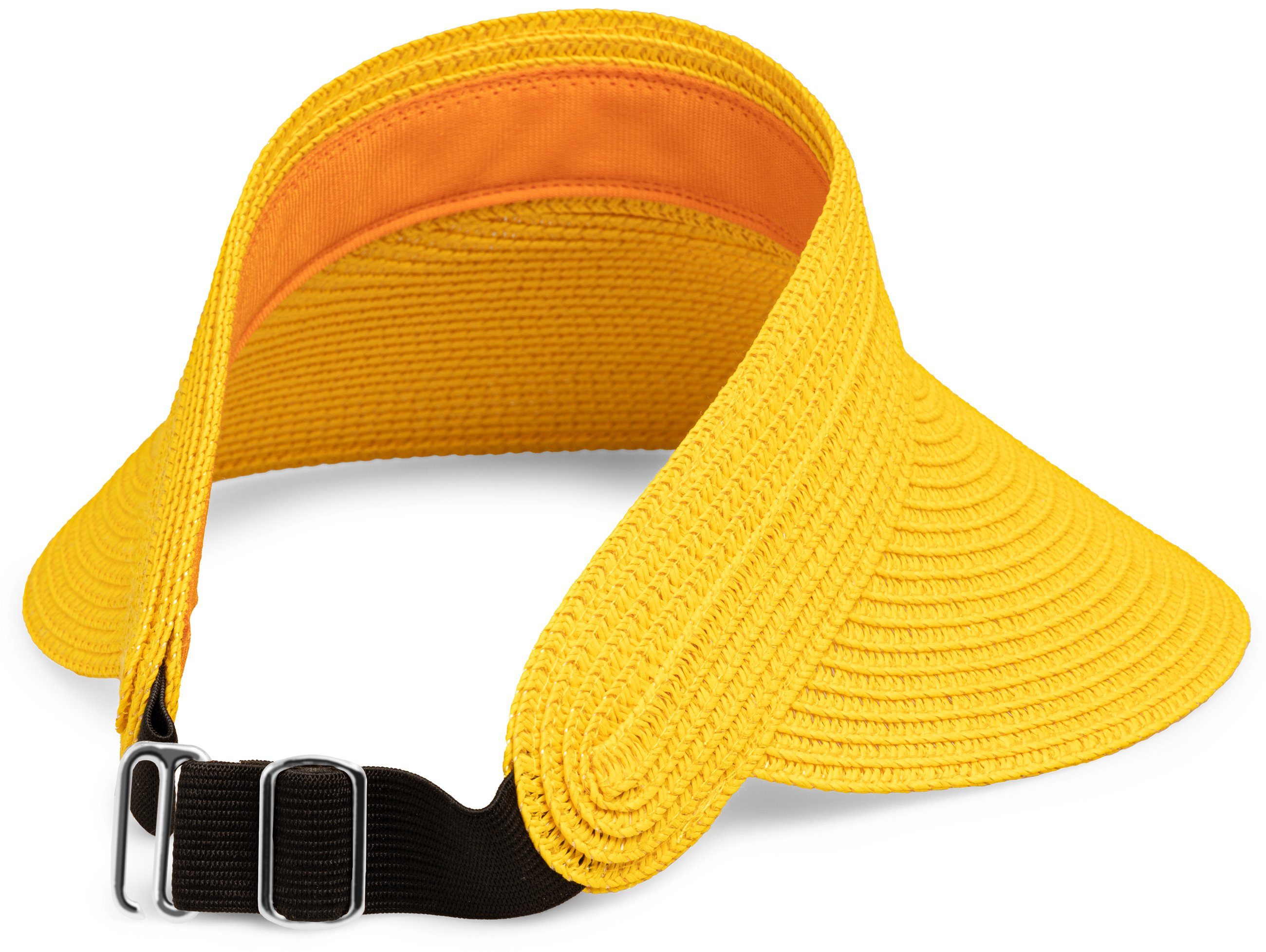 Caspar Strohhut HT027 verstellbare leichte Damen Sommer Schirmmütze Sonnenvisor