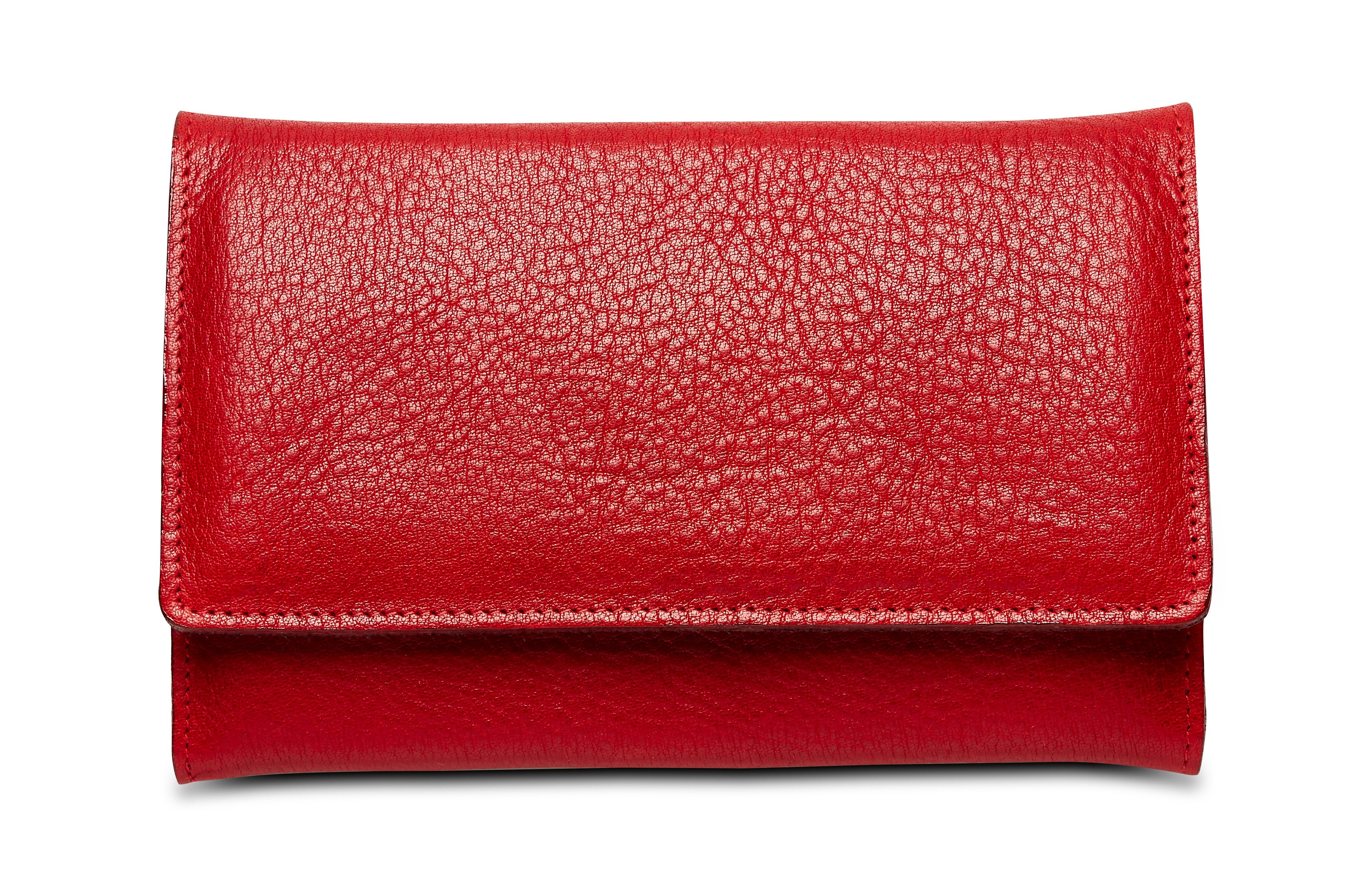 nippes Solingen Maniküre-Etui Maniküre-Set Wild Red, 6-tlg. mit Hautzange, 6 tlg., aus echtem Leder