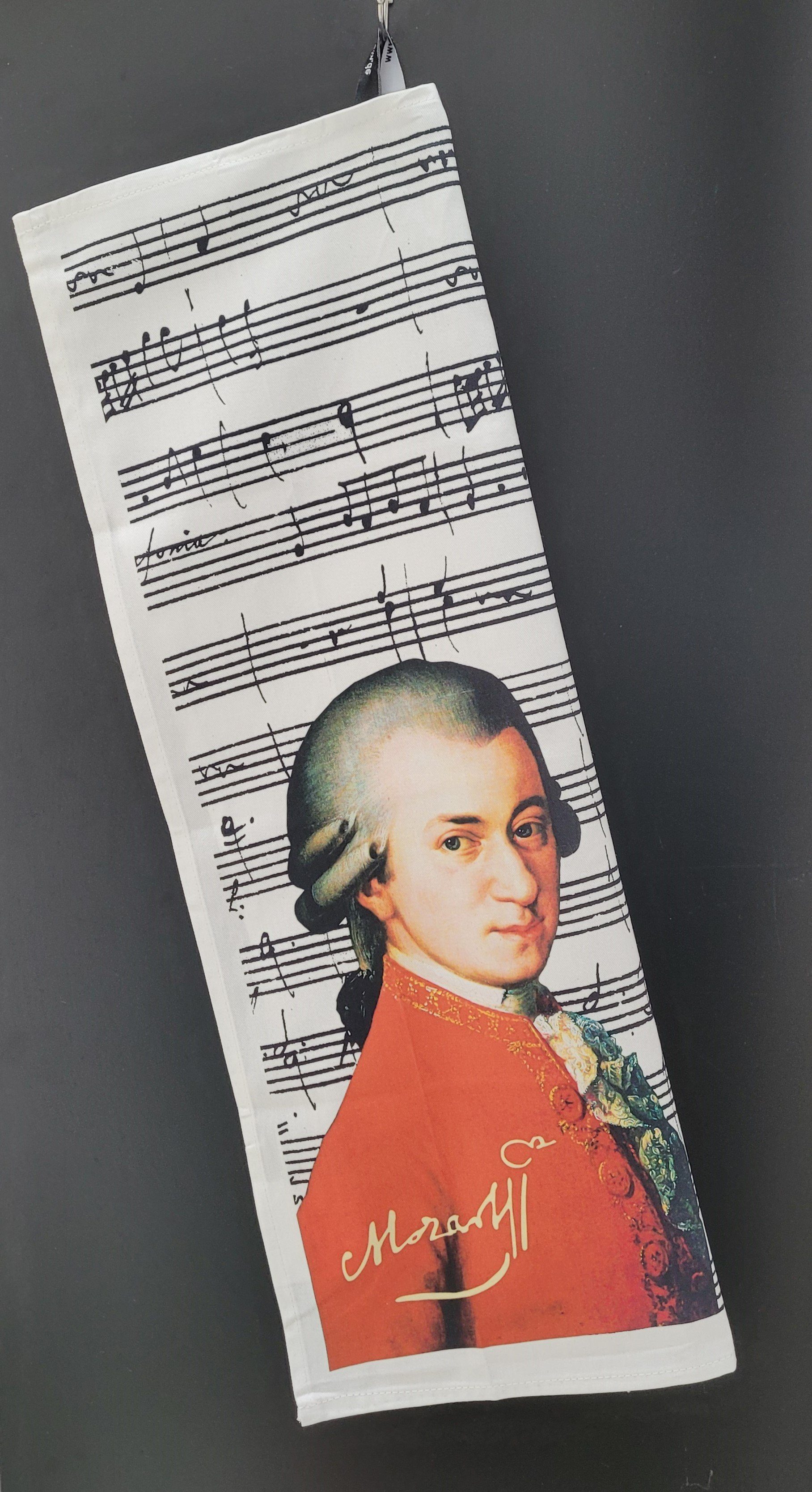 Wolfgang Amadeus aus Baumwolle, Mozart 100 Motiv Fridolin % Geschirrtuch, (1-tlg),