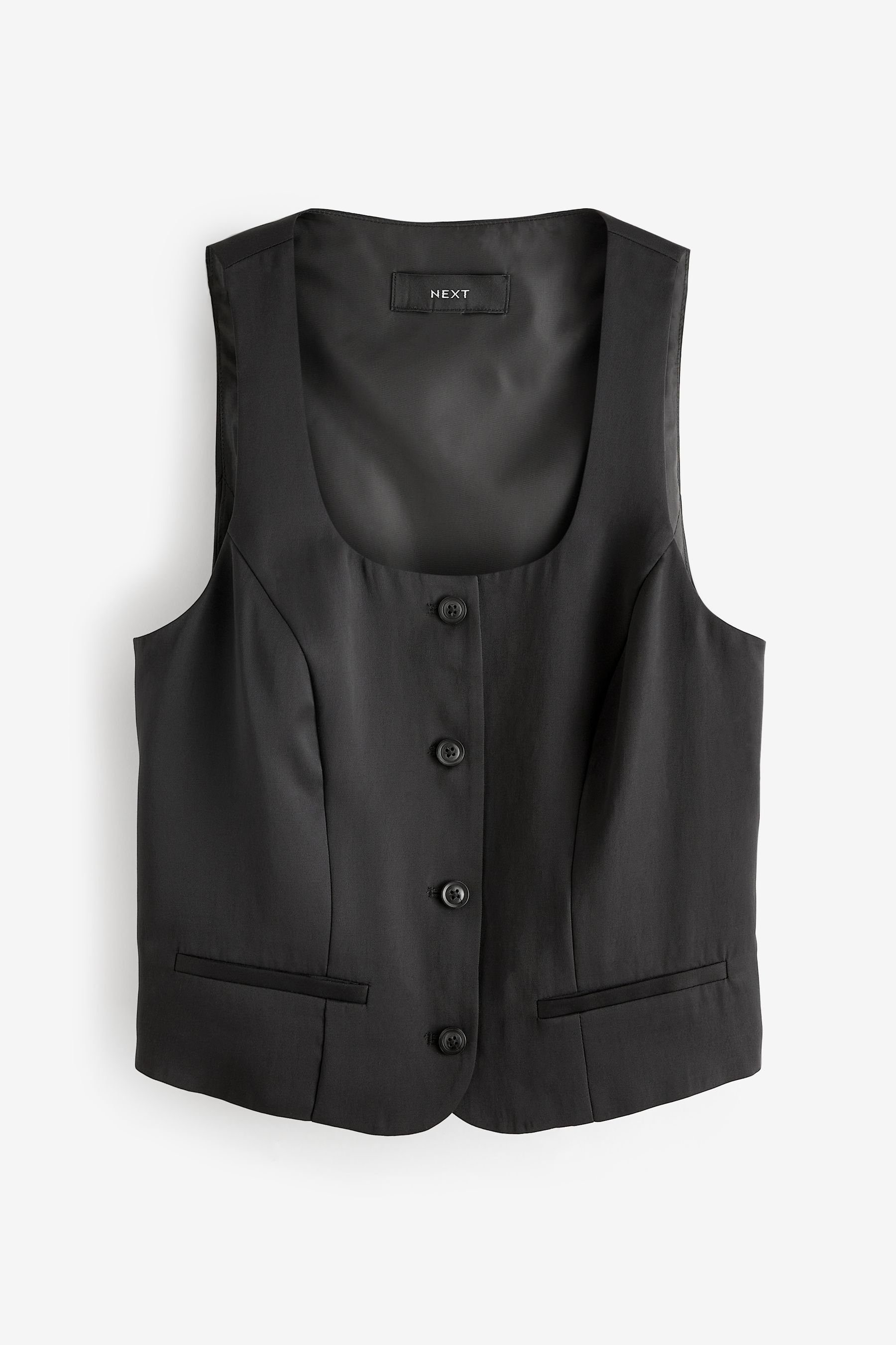Next Shirtweste Weste mit eckigem Ausschnitt (1-tlg)