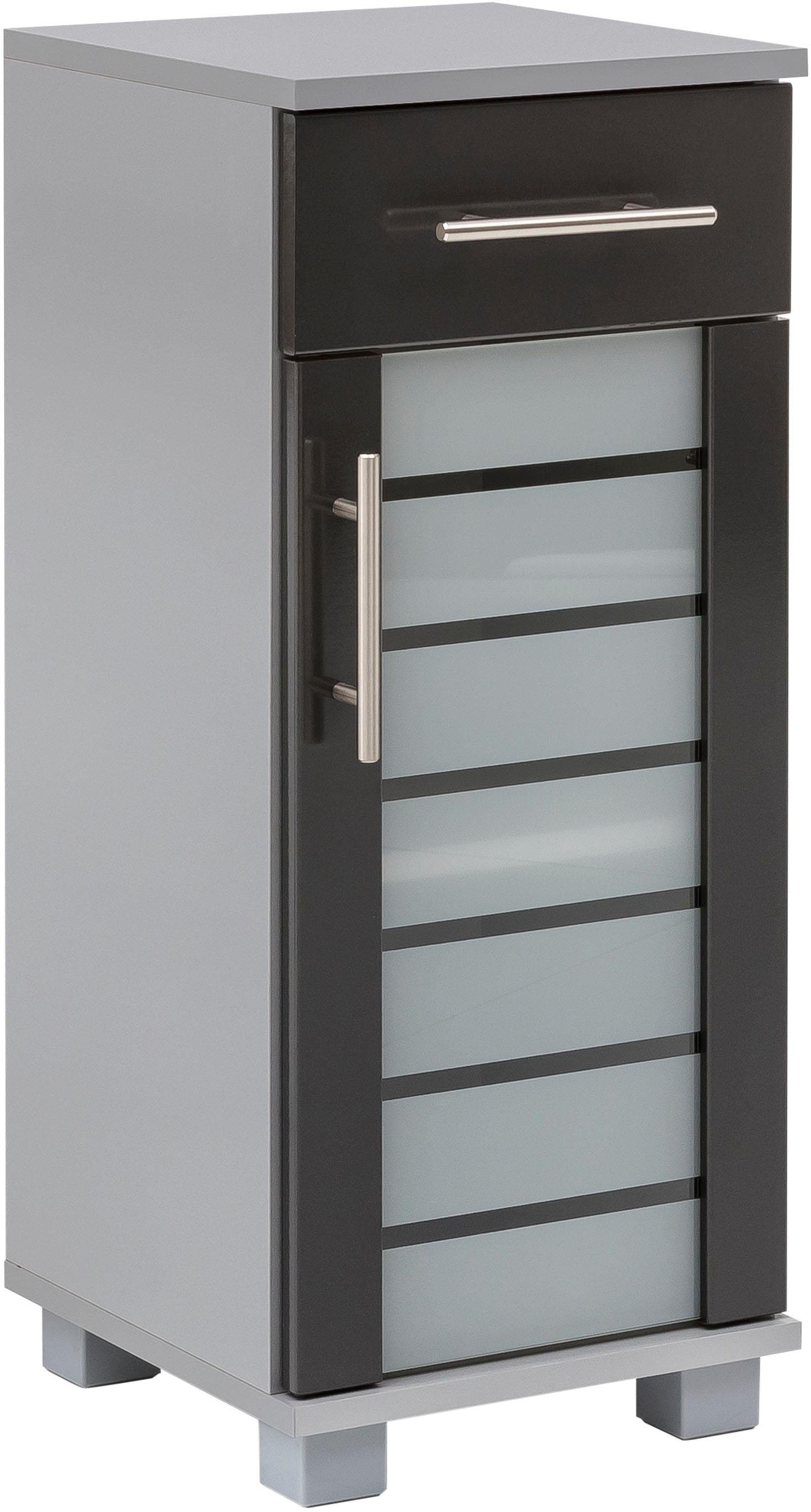 Schildmeyer Unterschrank Nikosia Breite 30 cm, mit Glastür, 1 Schublade, MDF-Fronten, Metallgriffe