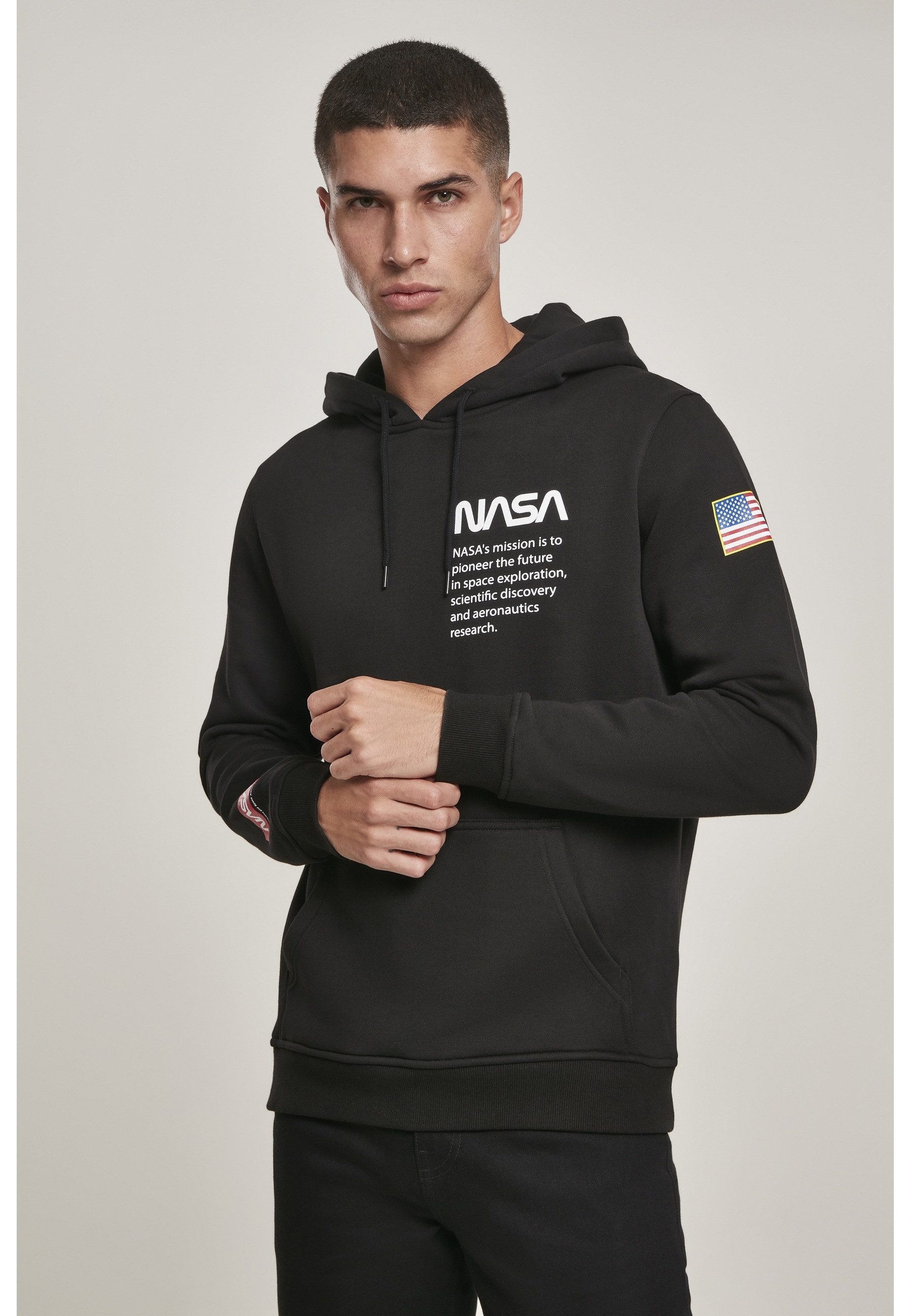 MisterTee Rundhalspullover MisterTee Herren NASA Definition Hoody (1-tlg)