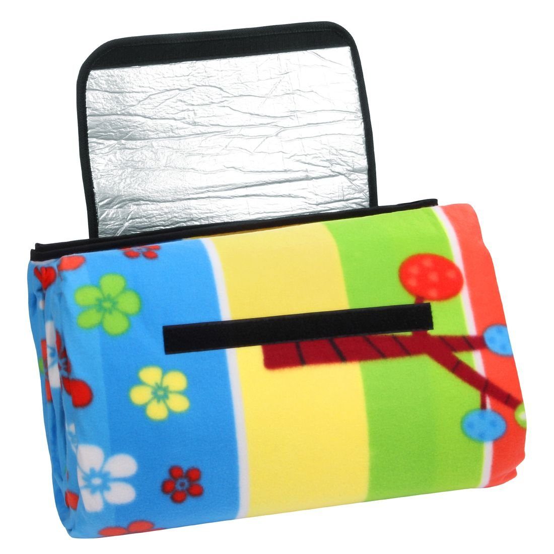 Picknickdecke yourGEAR Kids XL Picknickdecke 200x200 Camping Fleece Decke wasserdichte & isolierte Stranddecke, yourGEAR