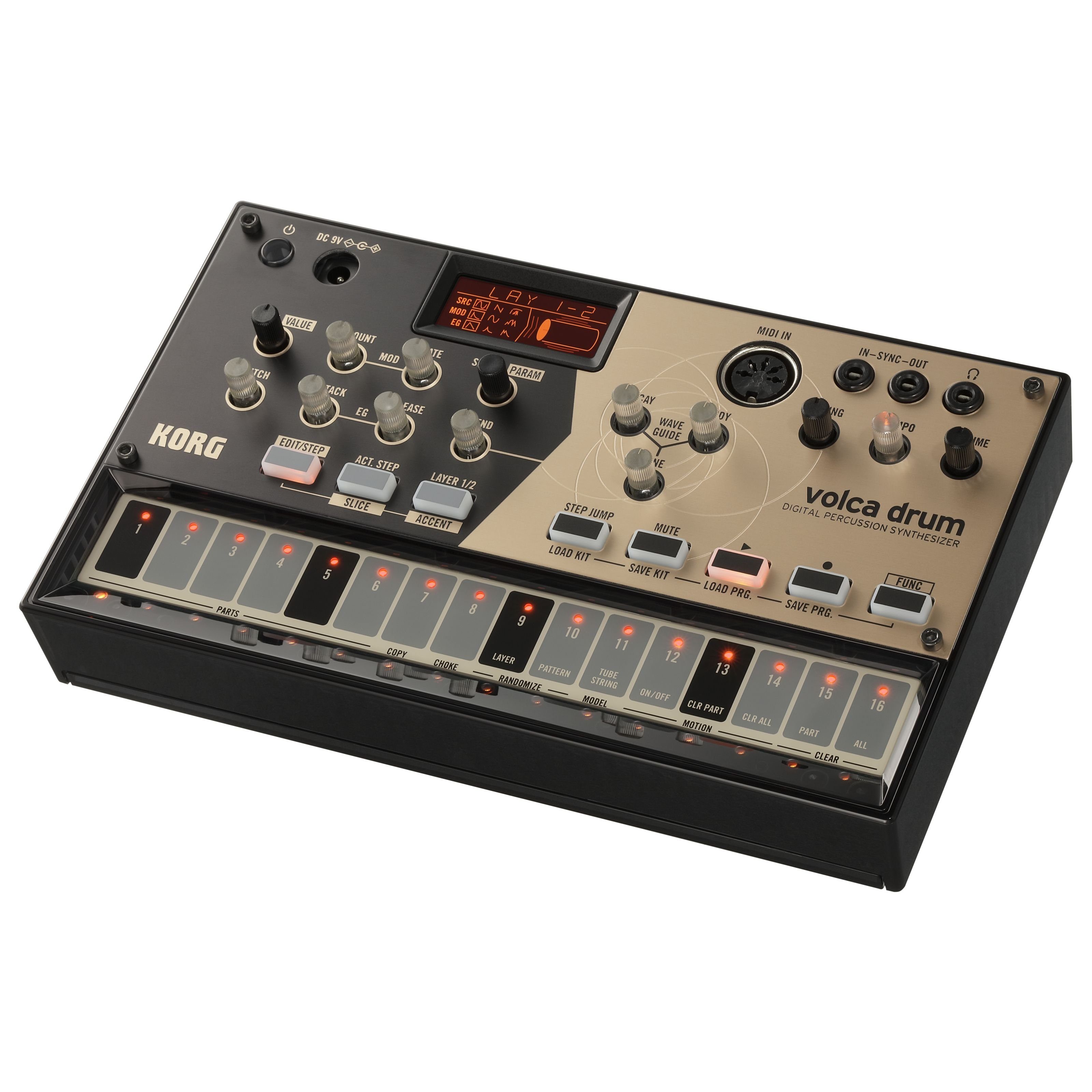 Korg Synthesizer (volca drum, Groove-Tools, Drumcomputer), volca drum - Drum Machine