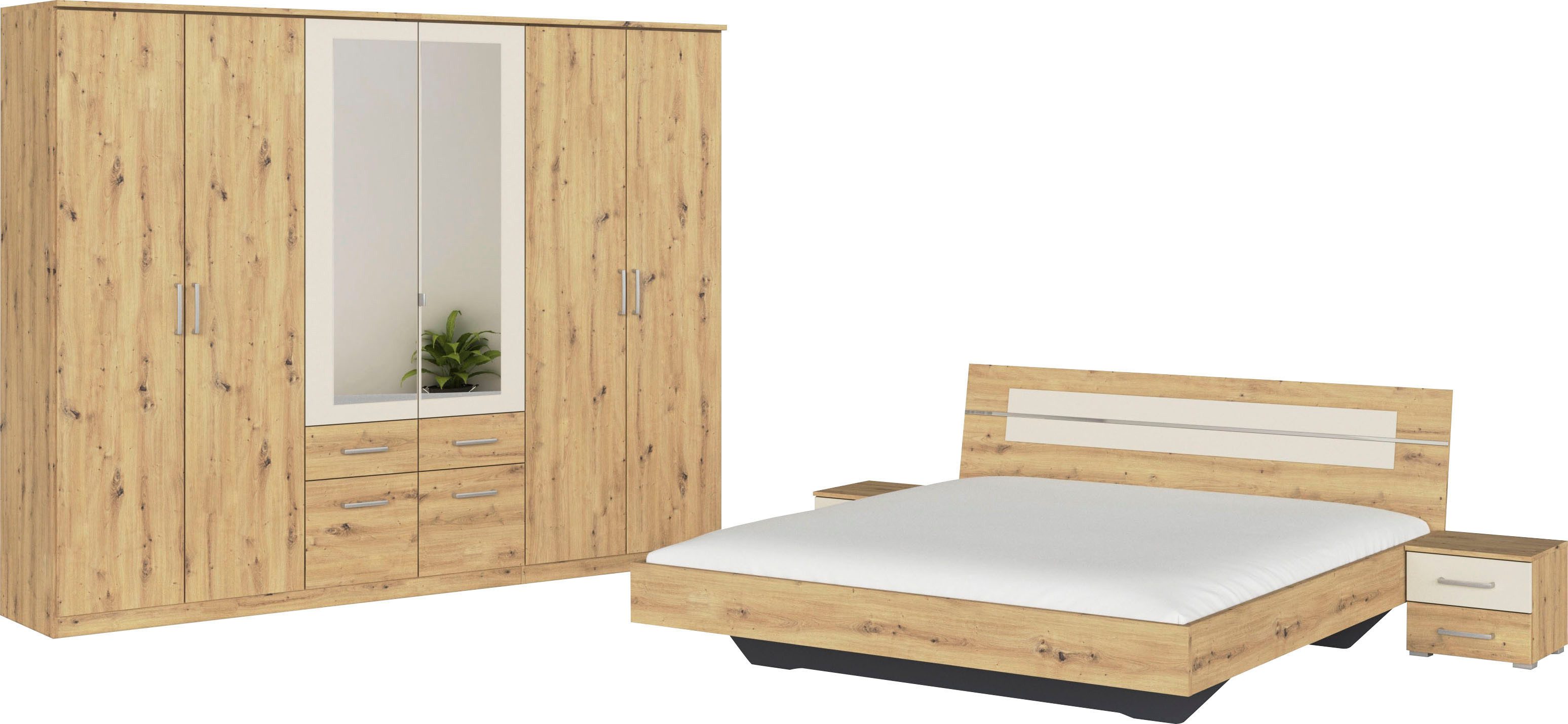 rauch Schlafzimmer-Set Komplettschlafzimmer Schlafzimmer BURANO mit günstig online kaufen