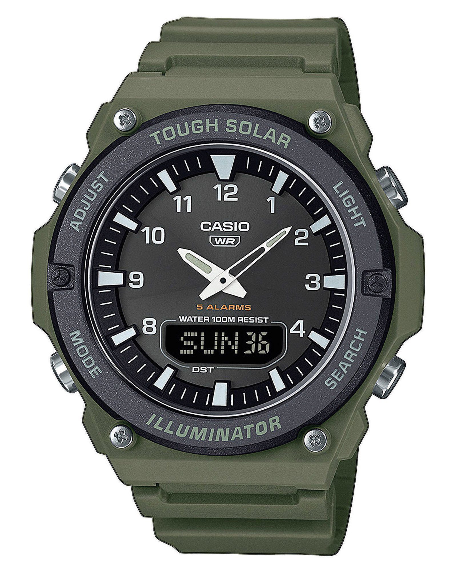 CASIO VINTAGE Taucheruhr AnaDigi Olivgrün/Schwarz günstig online kaufen
