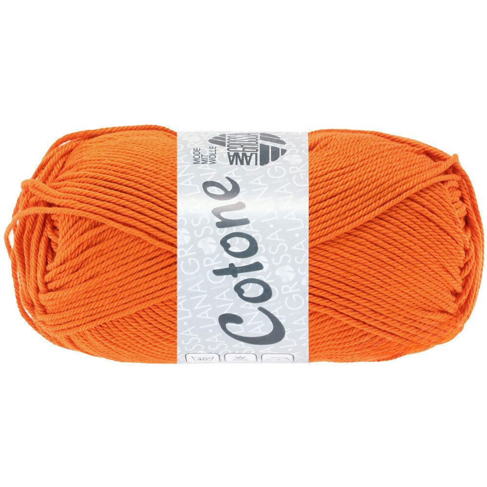 LANA GROSSA COTONE Häkelwolle, 125 m (vielseitiges Baumwoll-Basicgarn), 50 g