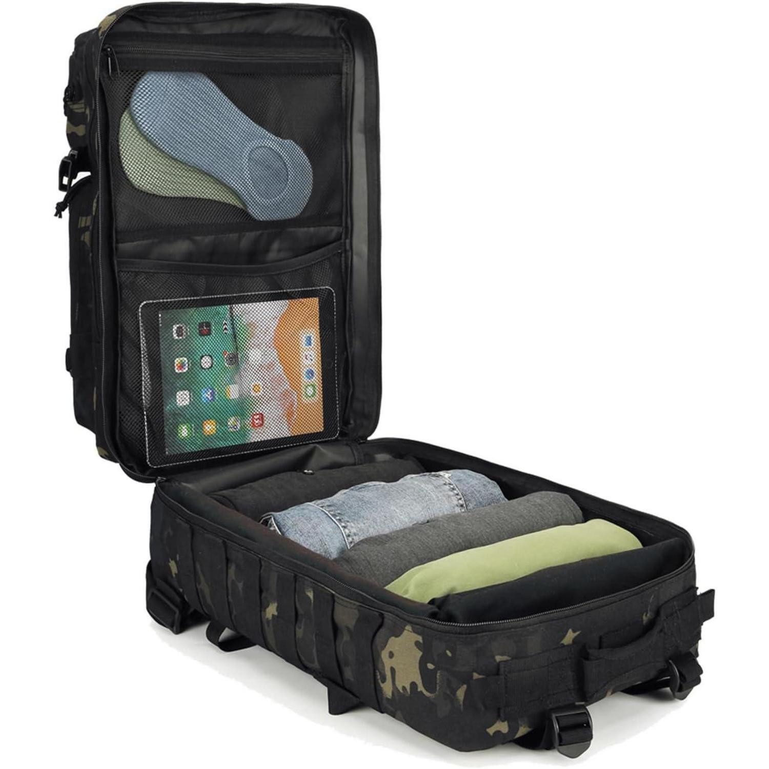 LuxusKollektion Rucksack Rucksack 40L Taktisch Militär Molle Fluchtrucksack Armee Schwarzer Cp