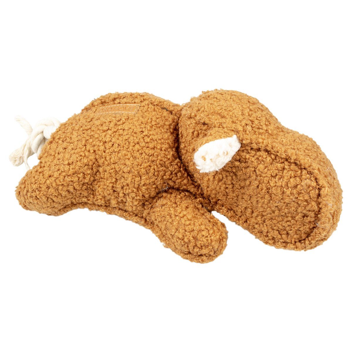 D&D Tierkuscheltier Hundespielzeug Emmy Teddystoff mit Quietscher braun