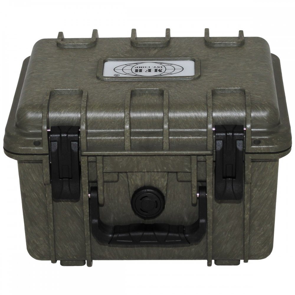 MFH Aufbewahrungsbox Box, Kunststoff, wasserdicht, 26,7x23,9x17,6 cm, oliv