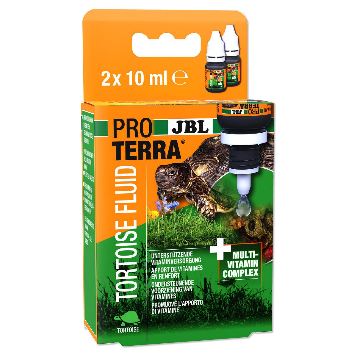 JBL GmbH & Co. KG ProTerra Tortoise Fluid 2 x 10 ml, Nahrungsergänzungsmittel für: Reptilien