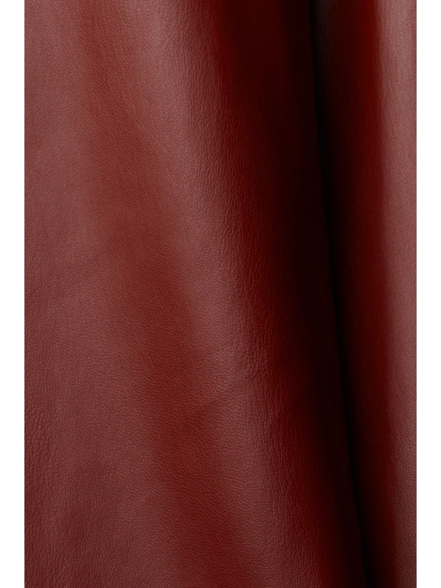 Esprit Collection in Cropped-Hose Lederoptik 7/8-Hose RED BORDEAUX