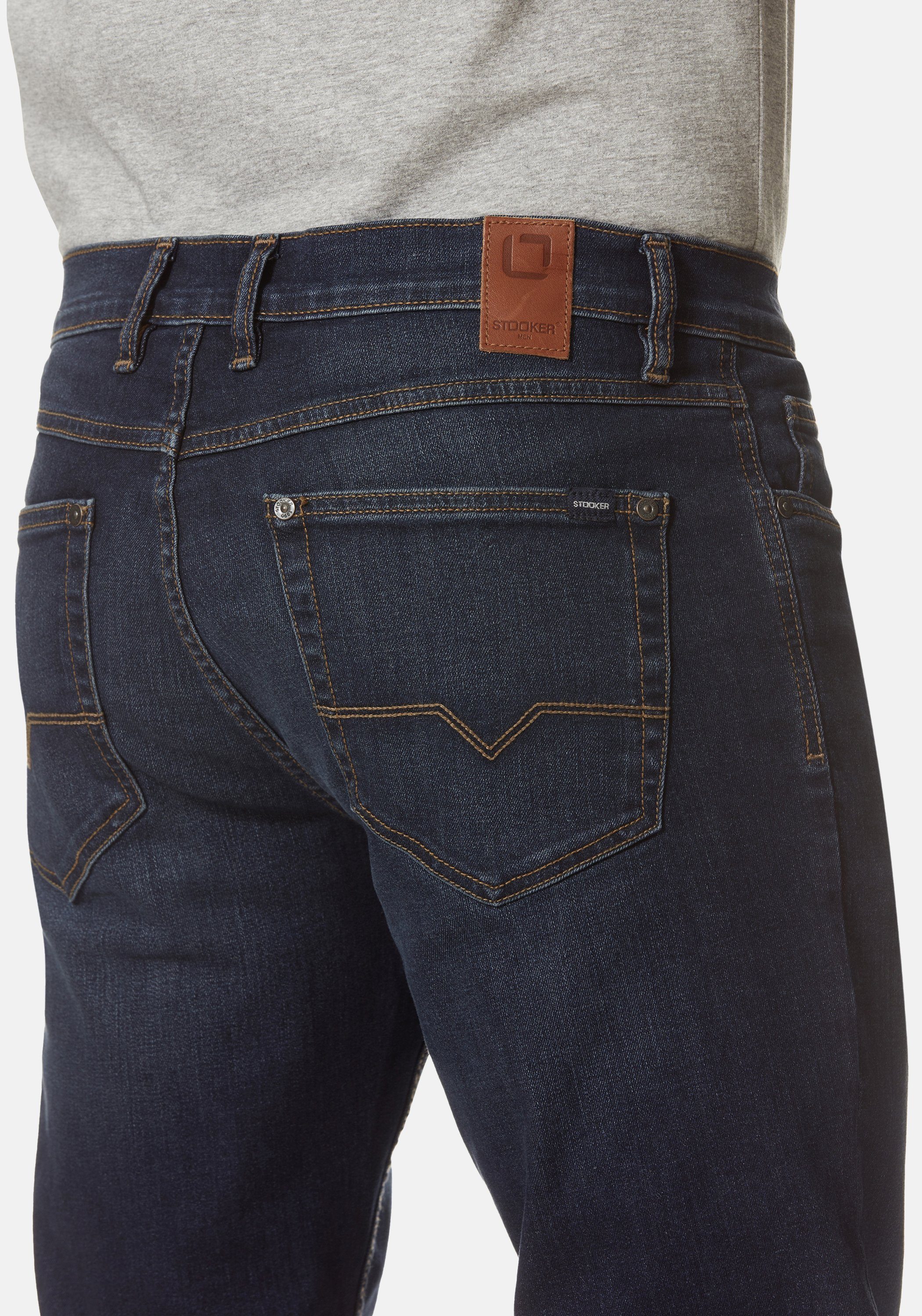 Men 5-Pocket-Hose blue Straight mid Men Denim (1-tlg) used Frisco Stooker Fit