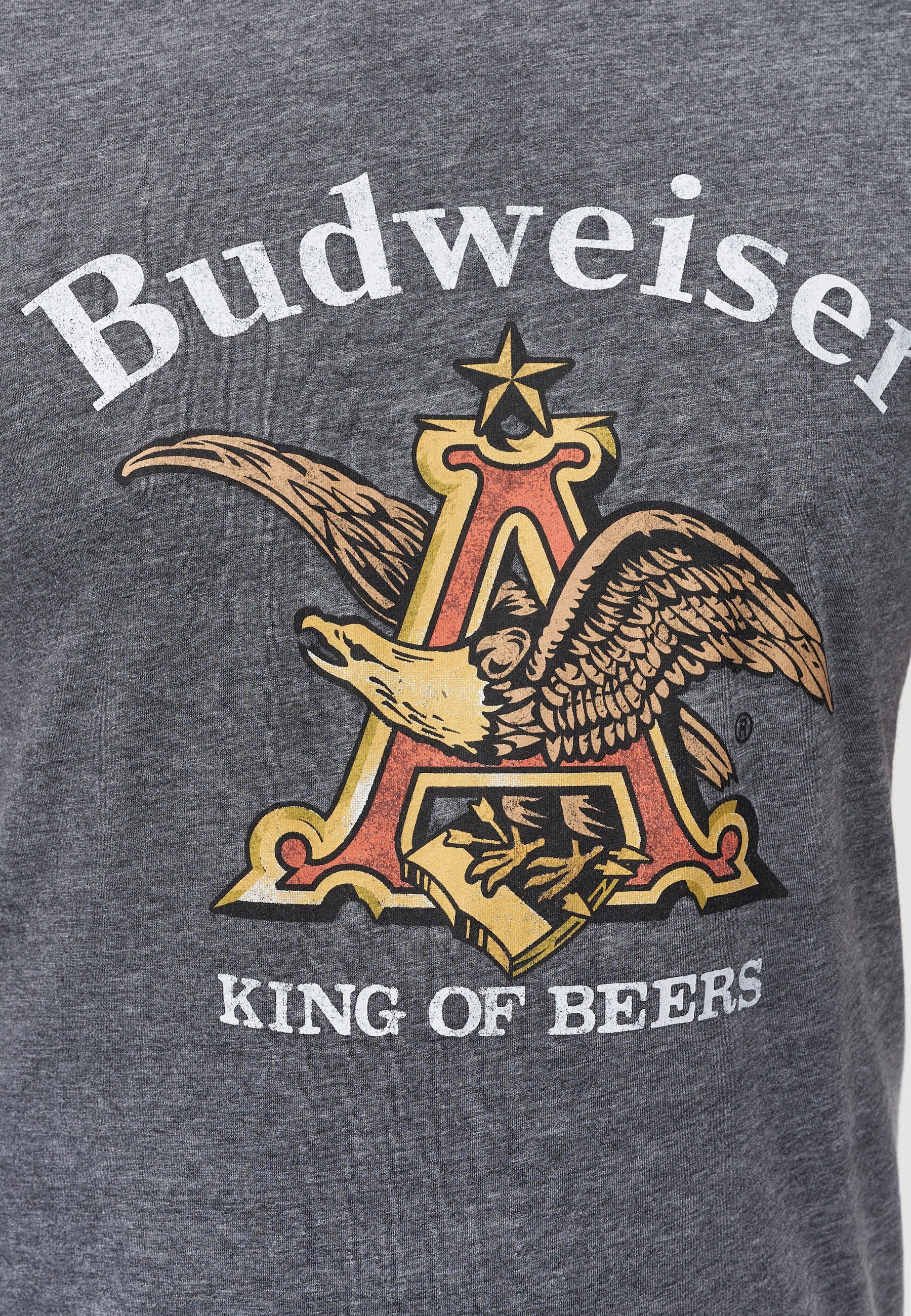 Recovered T-Shirt Budweiser Eagle GOTS zertifizierte Bio-Baumwolle