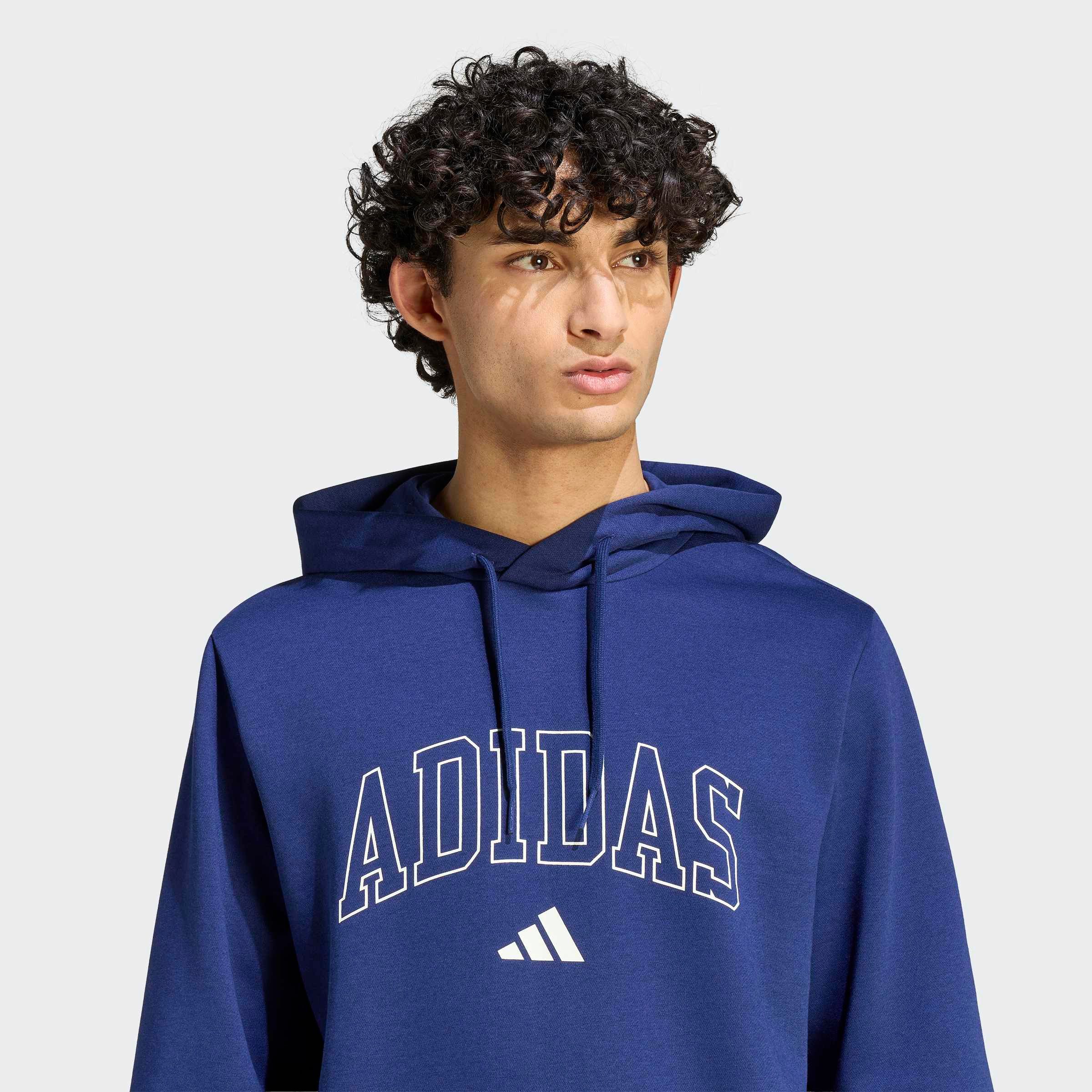 adidas Sportswear Kapuzensweatshirt COLLEGIATE SCRIPT GRAFIK HOODIE mit Kapuze und Kordel, in normaler Länge – Bild 4 von 5