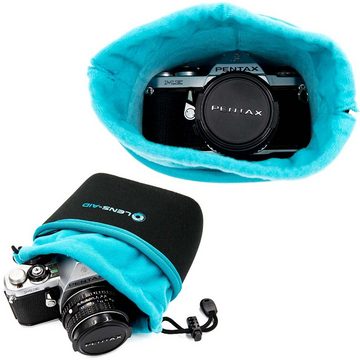 Lens-Aid Kameratasche Neopren Kamerabeutel mit Fütterung zum Schutz der Kamera-Ausrüstung, Kamerazubehör für Rucksack und Handtasche als Einschlagtuch-Ersatz.