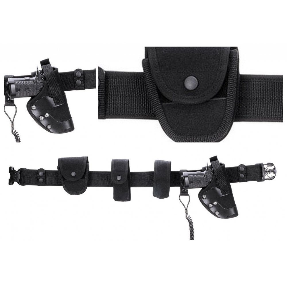 MFH Сцепные ремни Koppel, Security, schwarz, 8-teilig, PP-Einlage (Set, 8-St)