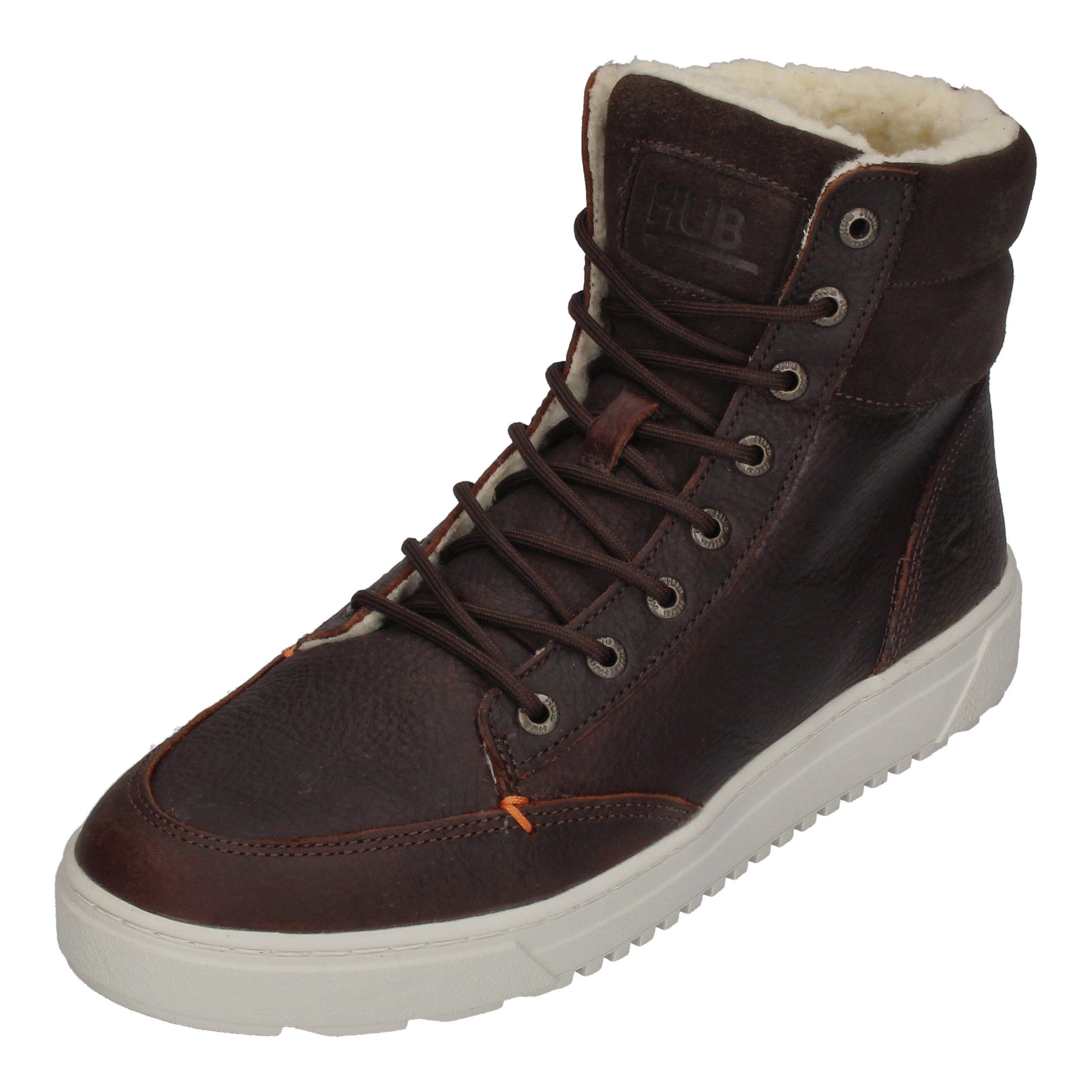 HUB Dublin 2.0 L30 Sneaker Dark Brown Off White günstig online kaufen