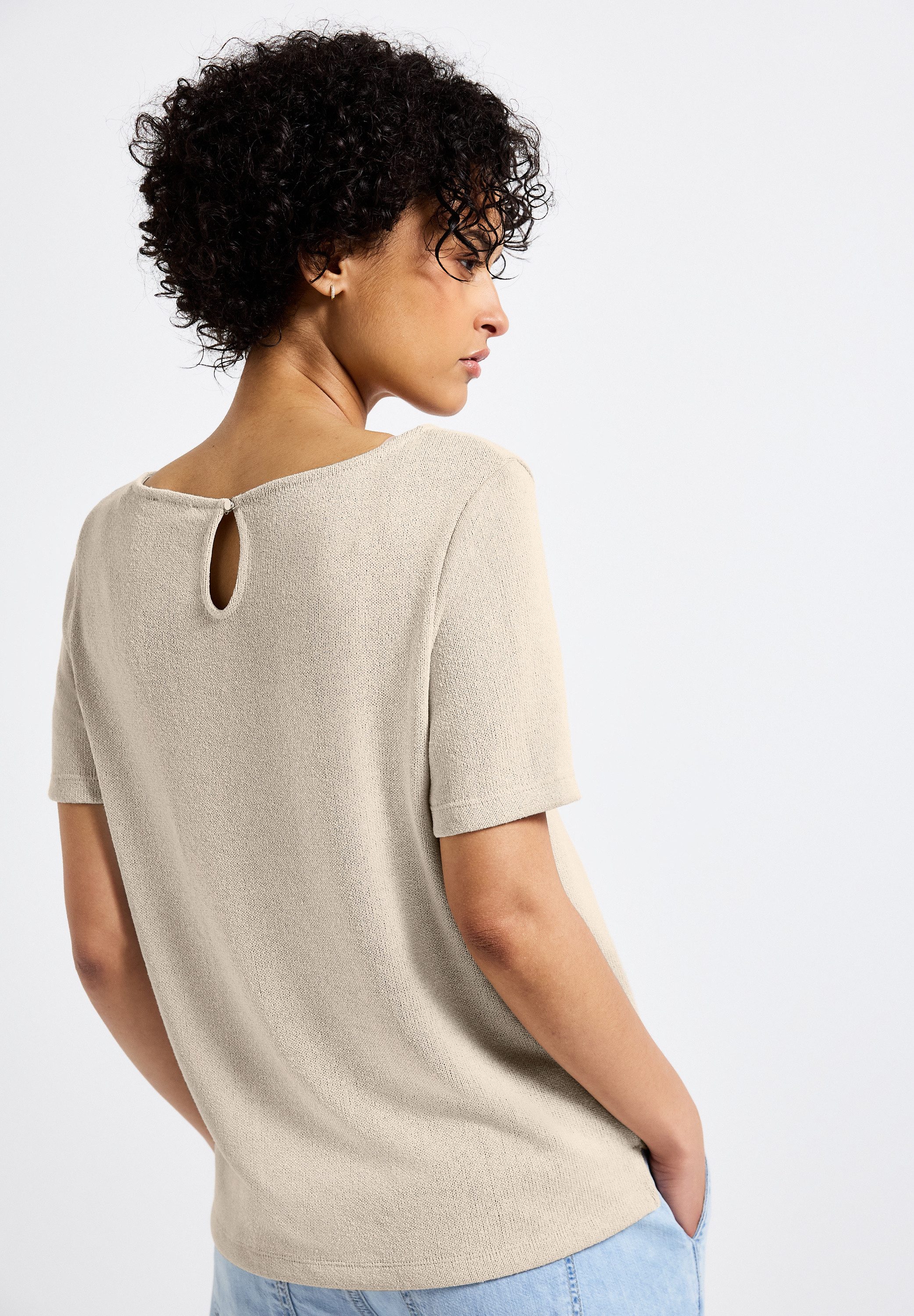 STREET ONE T-Shirt mit U-Boot Ausschnitt günstig online kaufen